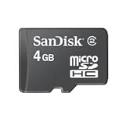 SanDisk 4GB MicroSD MicroSDHC Memory Card for HTC 8925 Shadow TyTN ll Touch P3450 AT&T Tilt LG CU515 Palm Centro Samsung A737 A736 U700 Gleam i760 Sharp Sidekick LX Motorola Slide Blackberry 8130
