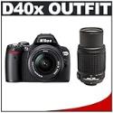 Nikon D40x 10.2MP Digital SLR Camera with 18-55mm f/ 3.5-5.6G ED II AF-S DX Lens and Nikon AF-S 55-200mm f/ 4-5.6G ED DX VR Zoom-Nikkor Lens