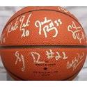 2006 Maryland National Champions autographed NCAA basketball (Marissa Coleman, Shay Doron, Brenda Frese, Laura Harper, Crystal Langhorne, Kristi Toliver)