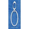 SS Italian Small Version Of Small Open Post Drop Earrings