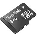 SanDisk - Flash memory card - 8 GB - Class 2 - microSDHC with MobileMate Micro Reader