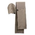 Cotton Stripe Hat/ Scarf Set