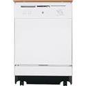 "GE GSC3500 Full Console Portable Dishwasher with 7 Wash Cycles, Nylon Racks, Candlelight Woodgrain L"