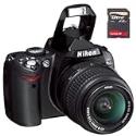 Nikon D40 6.1 Megapixel Digital SLR Camera 3X Zoom Kit Outfit, with 18-55mm f/ 3.5-5.6G ED II AF-S DX Zoom Nikkor Lens - USA Warranty, & SanDisk 2 GB, 60x Speed Ultra II Secure Digital Memory Card