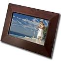GPX PF928 9-Inch Digital Photo Frame with Built-in Memory Card Expansion Slot and Speaker (Walnut)