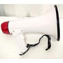 25 Watt Megaphone W/ Music & Record Feature Bullhorn