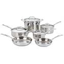 Cuisinart Chefs Classic Stainless-Steel 10-Piece Cookware Set