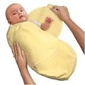 Kiddopotamus SwaddleMe 100% Cotton Knit, Small, Yellow