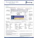 Microsoft Word 2002 Quick Reference Card - Handy Durable Tri-Fold MS Word 2002 Tip & Tricks Guide. 6 Total Pages. Stores Easily. Ultimate Reference for Shortcuts, Tips & Cheats for Word 2002 Word Processor. (Software Quick Reference Cards)