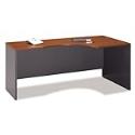 Auburn Maple Right Corner Desk Module Auburn Maple/ Graphite Gray