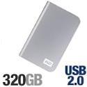 Western Digital My Passport Essential 320 GB USB 2.0 Portable Hard Drive WDMES3200TN (Cool Silver)