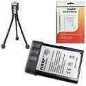 HQRP EN-EL9A Battery for Nikon D5000 / D-5000 Digital SLR Cameras plus HQRP LCD Screen Protector & Mini Tripod