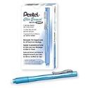 Pentel ZE22S, Clic Eraser Grip, Retractable Eraser, Sky Blue Barrel, Box of 12