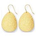 14k Yellow Modern Drop Frenchwire Earrings