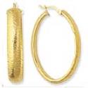 14k Yellow Elegant Hoop Earrings