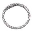 14k White Circle 0.63 Ct Diamond Pendant