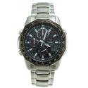 Casio Mens Edifice Calendar Date Atomic Chronograph Watch w/ Black Dial & ST Link Band