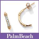 Diamond Acc. 10k Hoop Earrings