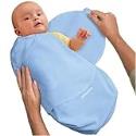 Kiddopotamus & Co Microfleece SwaddleMe?? Blue- Large