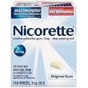 Nicorette Gum Starter Kit, 2 mg, 110 pieces (Original Flavor)