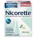 Nicorette Gum Starter Kit, 2 mg, 110 pieces (Mint)