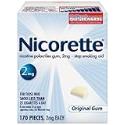 Nicorette Gum, 2 mg, 170 pieces (Original Flavor)