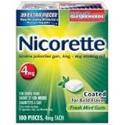 Nicorette Coated Gum 4mg, 100 pieces (Fresh Mint)