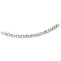 14k White Gold 1.5mm Italian Rolo Chain Necklace, 20"