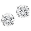 1/ 2 ct. tw. White Gold, Brilliant Diamond Solitaire Earrings