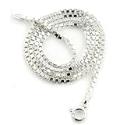 2mm Sterling Silver 22" Inch Box Chain Italian Necklace