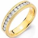 14Kt Yellow Gold Ladies Diamond Wedding Ring