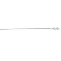 14k White Gold Round 24 Inch X 1.4 mm Wheat Chain Necklace