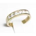 Round Cubic Zirconia CZ Wedding Band
