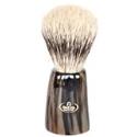 Omega Real Oxen Horn Luxury Silver Tip Badger Hair Shaving Brush - #6226