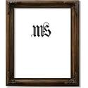 8x10 / 8 x 10 Frame for Picture Photo or Diploma, Solid Wood, Dark Walnut, style #623