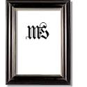4x6 / 4 x 6 Frame for Picture or Photo, Solid Wood, Black & Gold, style #604
