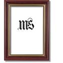 4x6 / 4 x 6 Frame for Picture or Photo, Solid Wood, Brown & Gold, style #608