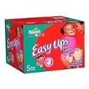 Pampers Easy Ups Trainers for Girls, Size 5 (30-40 Lbs), Value Pack, 80 Training Pants