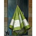 Linen Dish Towel, Manifica in Green-White by Armani International