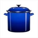 Le Creuset Enamel-on-Steel 12-Quart Covered Stockpot, Cobalt Blue
