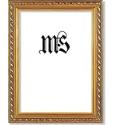 5x7 / 5 x 7 Frame for Picture or Photo, Solid Wood, Gold, style #609