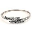 SNAKE Sterling Silver Wrapping Arm Cuff Band Bracelet