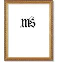 8.5x11 / 8.5 x 11 Frame for Picture Photo or Diploma, Solid Wood, Gold, style #609