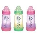 Sassy Babys Mam 9 oz. Girl 3 pack Bottle