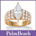 Cubic Zirconia 10k Gold Ring