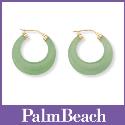 Jade 14k Gold Hoop Earrings