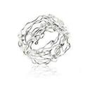 Unique Filigree Wirework Wide Band Sterling Silver Ring (Size 6,7,8,9,10,11,12)