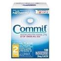 Commit Stop Smoking Aid, 2 mg, Original Flavored, Lozenges, Value Size 108 Lozenges