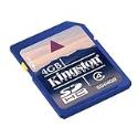 Kingston 4 GB Class 4 SDHC Flash Memory Card SD4/ 4GB