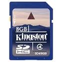 Kingston 8 GB SDHC Class 4 Flash Memory Card SD4/ 8GB